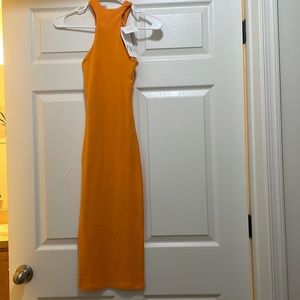 NWT - Zara Orange midi dress.